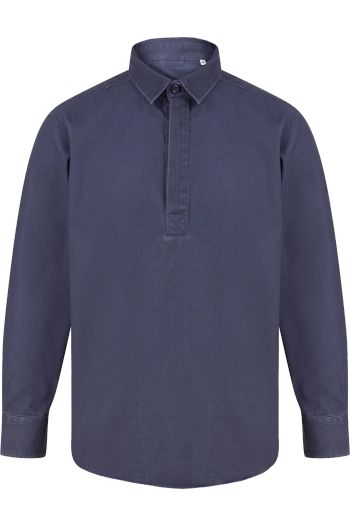Pullover Drill Shirt Skjorta fr050 - Washed navy
