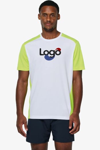 Image produit T-shirt de sport écoresponsable bicolore homme