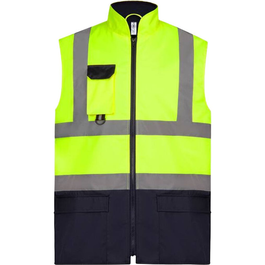 Image produit bodywarmer rembourré haute visibilité hv005