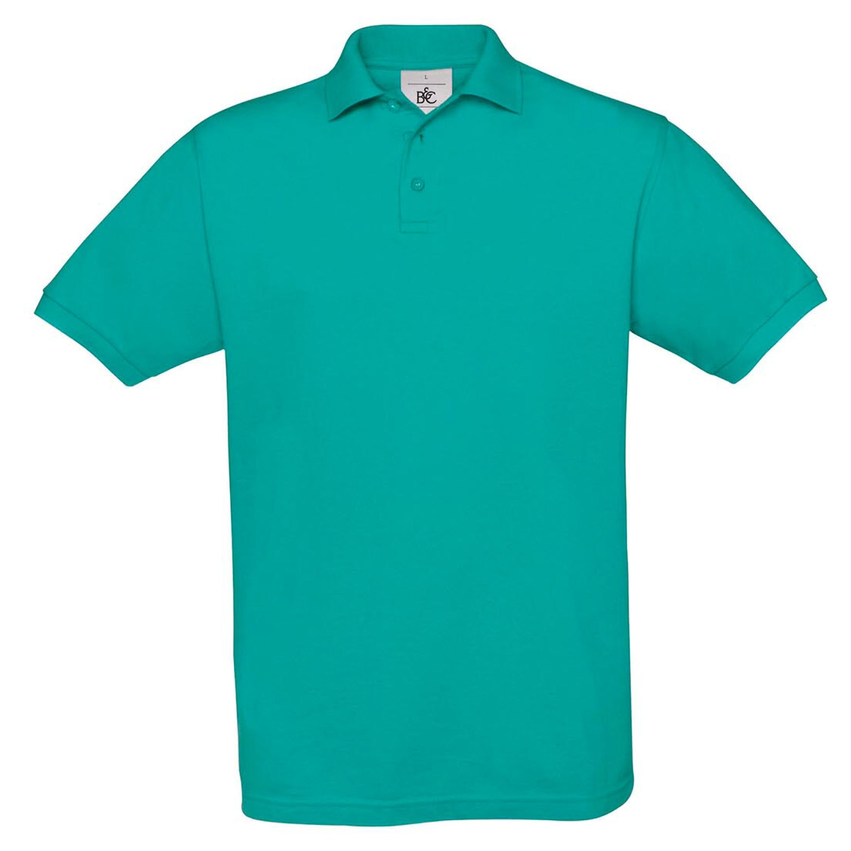SAFRAN Polo coton boutons pu409 - Real turquoise