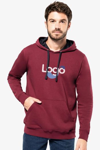 Image produit Moletom com capuz bicolor k446