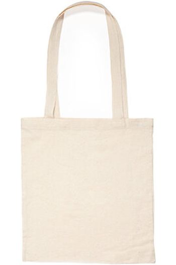 HILLOCK Einkaufsbeutel aus Baumwolle mit breitem Henkel bo7520 - Beige