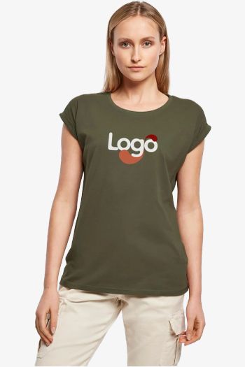 Image produit Ladies extended shoulder tee T-shirt coton viscose by021