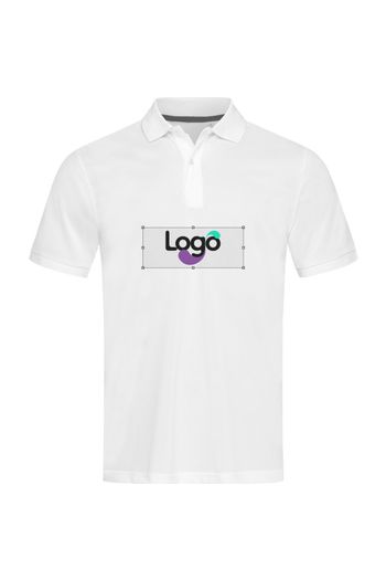 Polo Polo em piquet poliéster st8050 - White