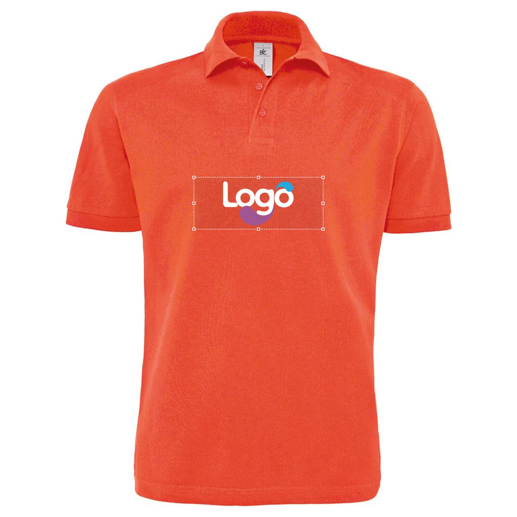 Piqué polo heavymill Polo coton textile personnalisation pu422 - Sunset orange