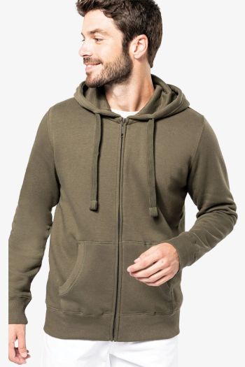 Image produit Sweat-shirt capuche zippé unisexe k454