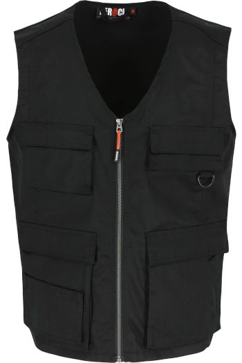 Torro bodywarmer waterafstotende bodywarmer met meerdere zakken 21mbw1901 - Black