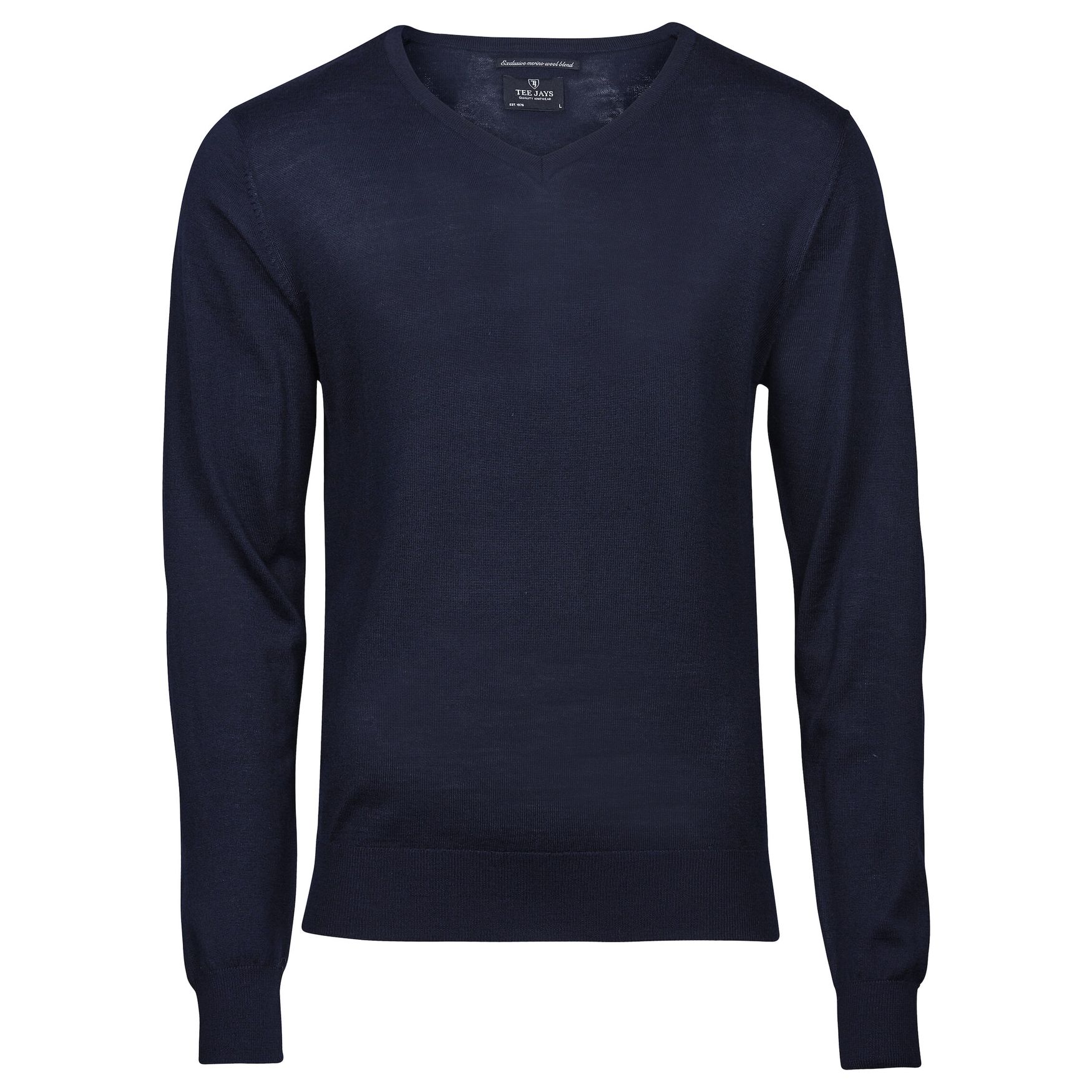 Men's v-neck Pull col v ajusté 6001 - Navy