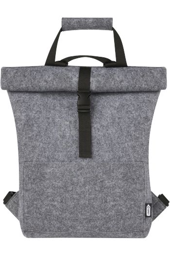 Fahrradtasche mit einrollbarem Oberteil felta 13L 120663 - Gris moyen