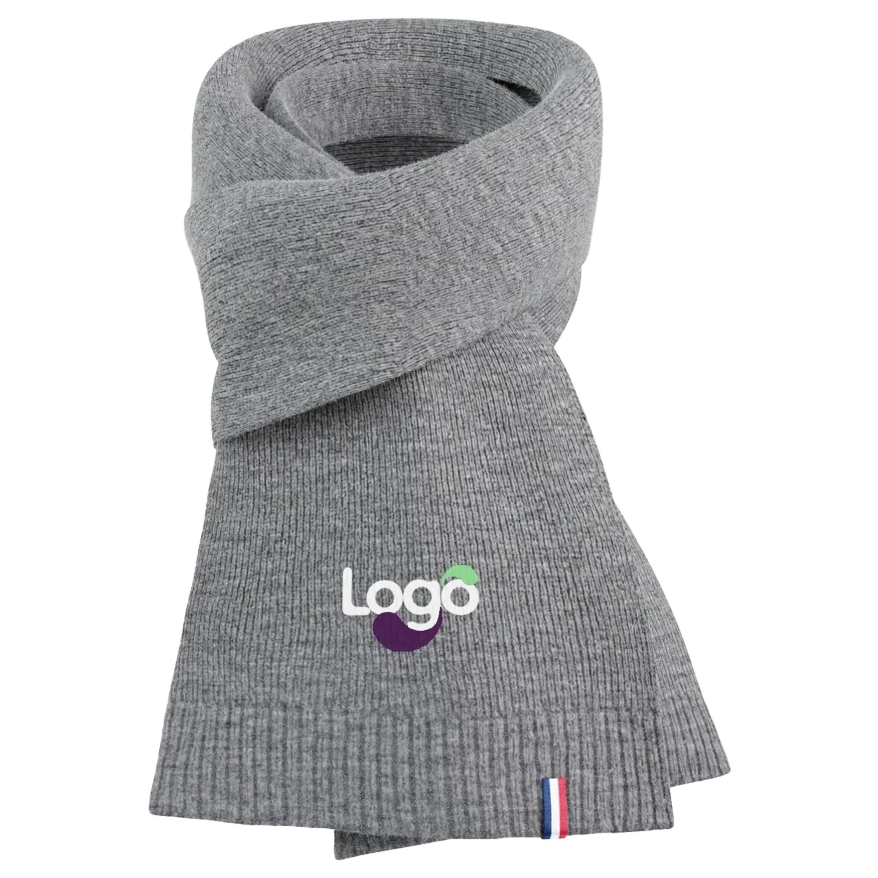 Vêtement en laine 3 personnalisation avec votre visuel - Gris chiné