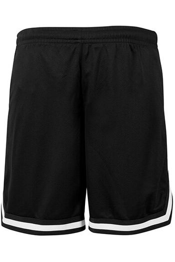 Two-tone mesh shorts Short polyester by047 - Black / Black / White