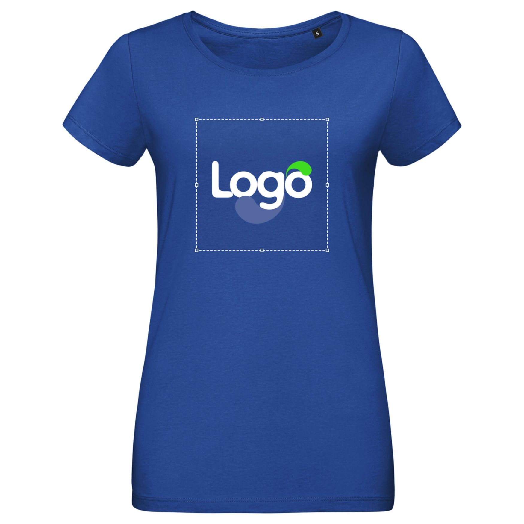 Martin Frauen Tee Shirt Baumwolle eng anliegend 02856 Personalisierung - Royal