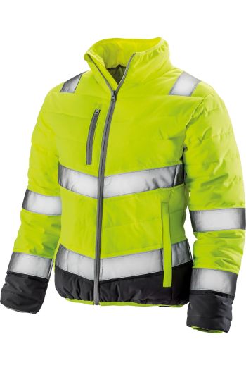 Giacca di sicurezza donna piumino r325f - Fluorescent yellow / Grey