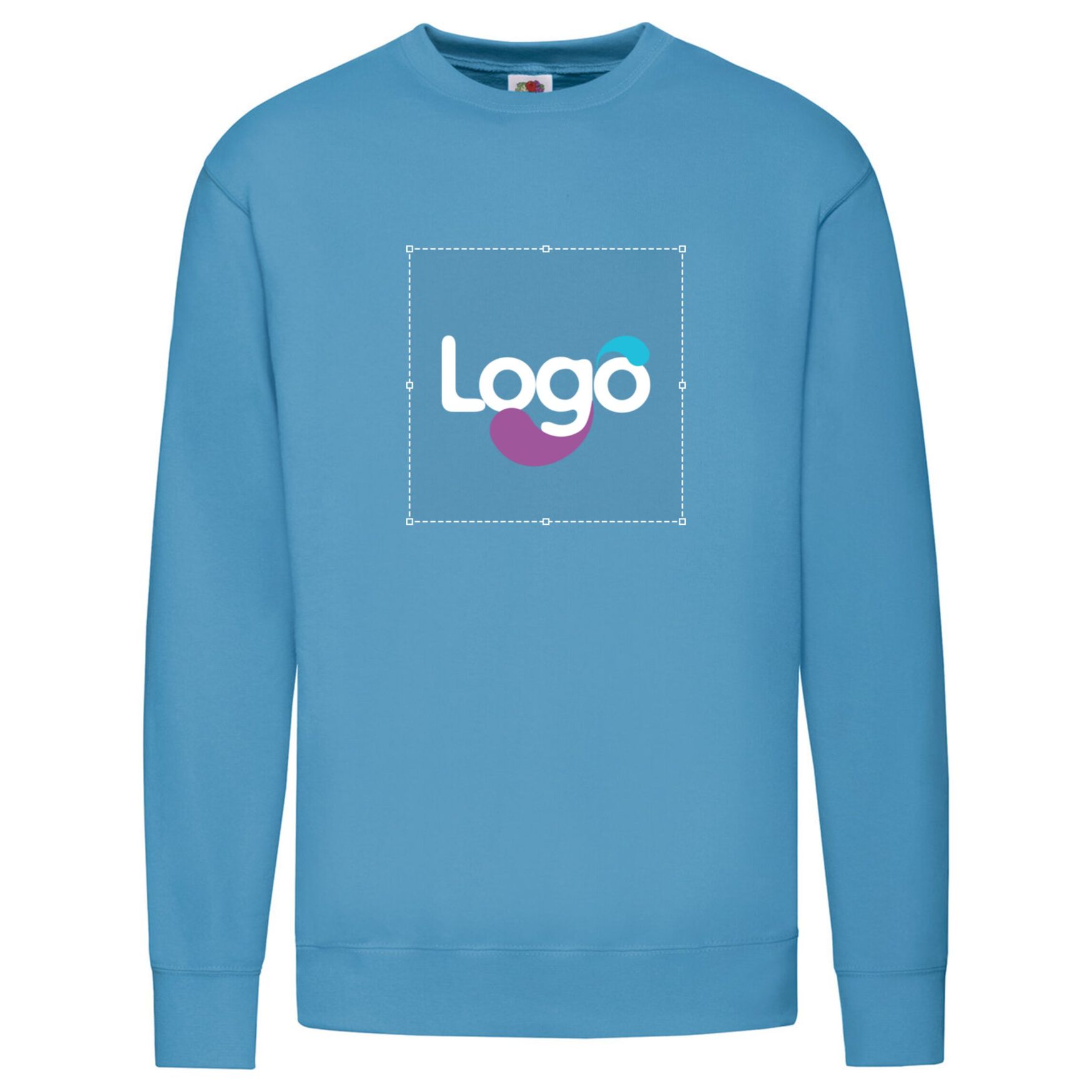 Conjunto de moletom leve com manga costurada 62-156-0 personalizado - Azure blue