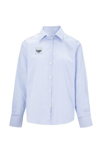 Baptiste men Cotton Shirt 04338 - Raye bleu