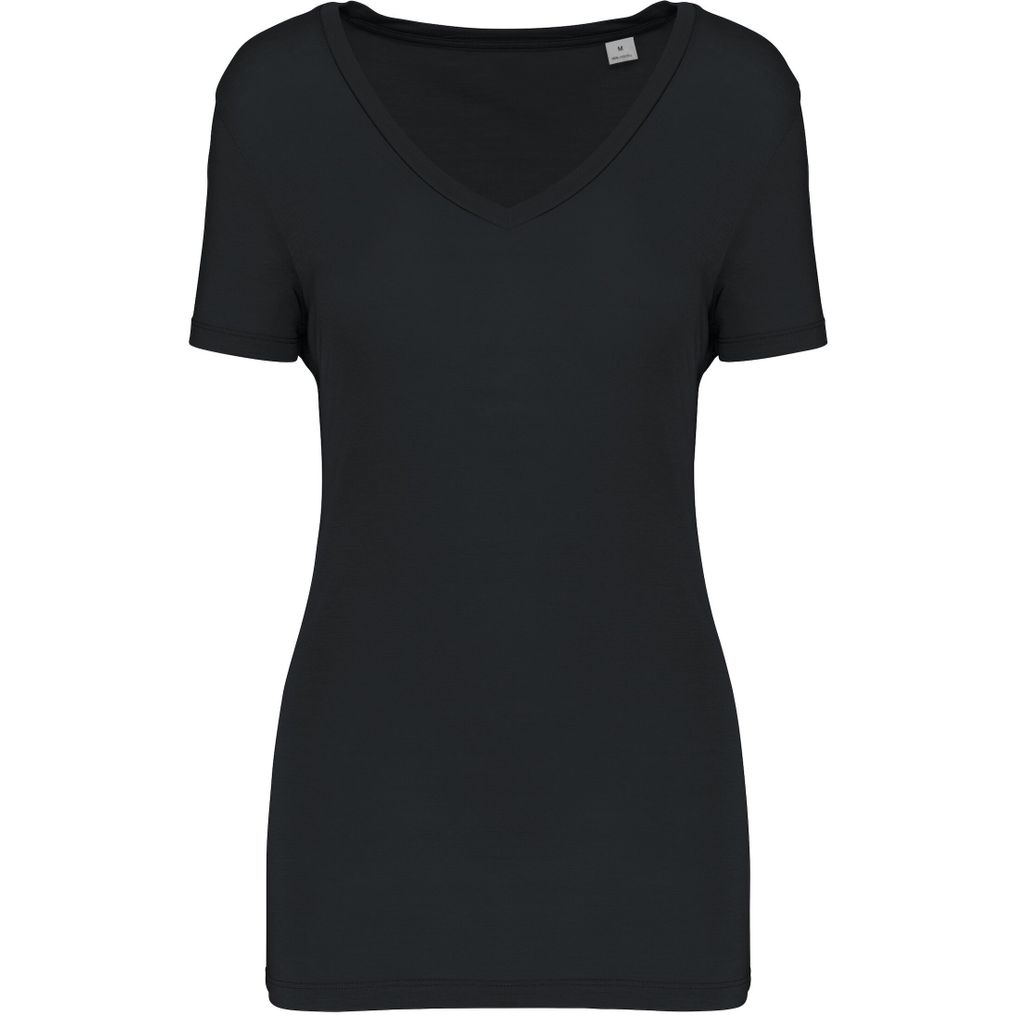 Image produit Camiseta de lyocell tencel™ col V kns323