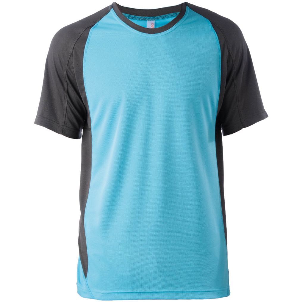Image produit T-SHIRT HOMME BICOLORE MANCHES COURTES COL ROND KARIBAN SPORT