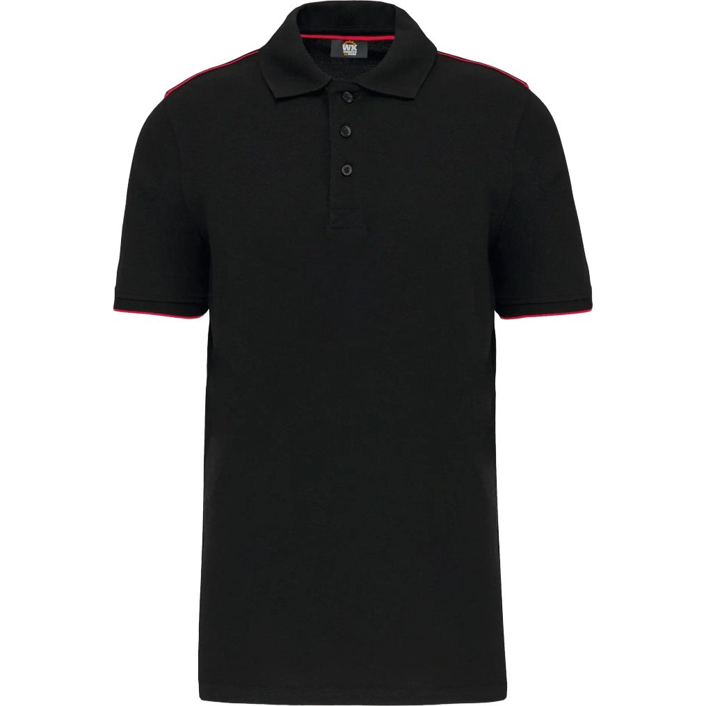 Image produit Polo dagligt med kontrastfarver korte ærmer mand wk270