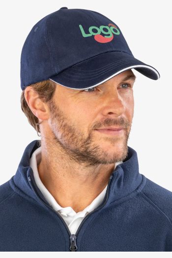 Image produit Flat brushed-cotton-cap Casquette coton panneaux rc24