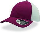 burgundy/white