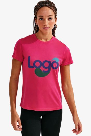 Image produit Textured T-shirt in recycled fabric women tr504