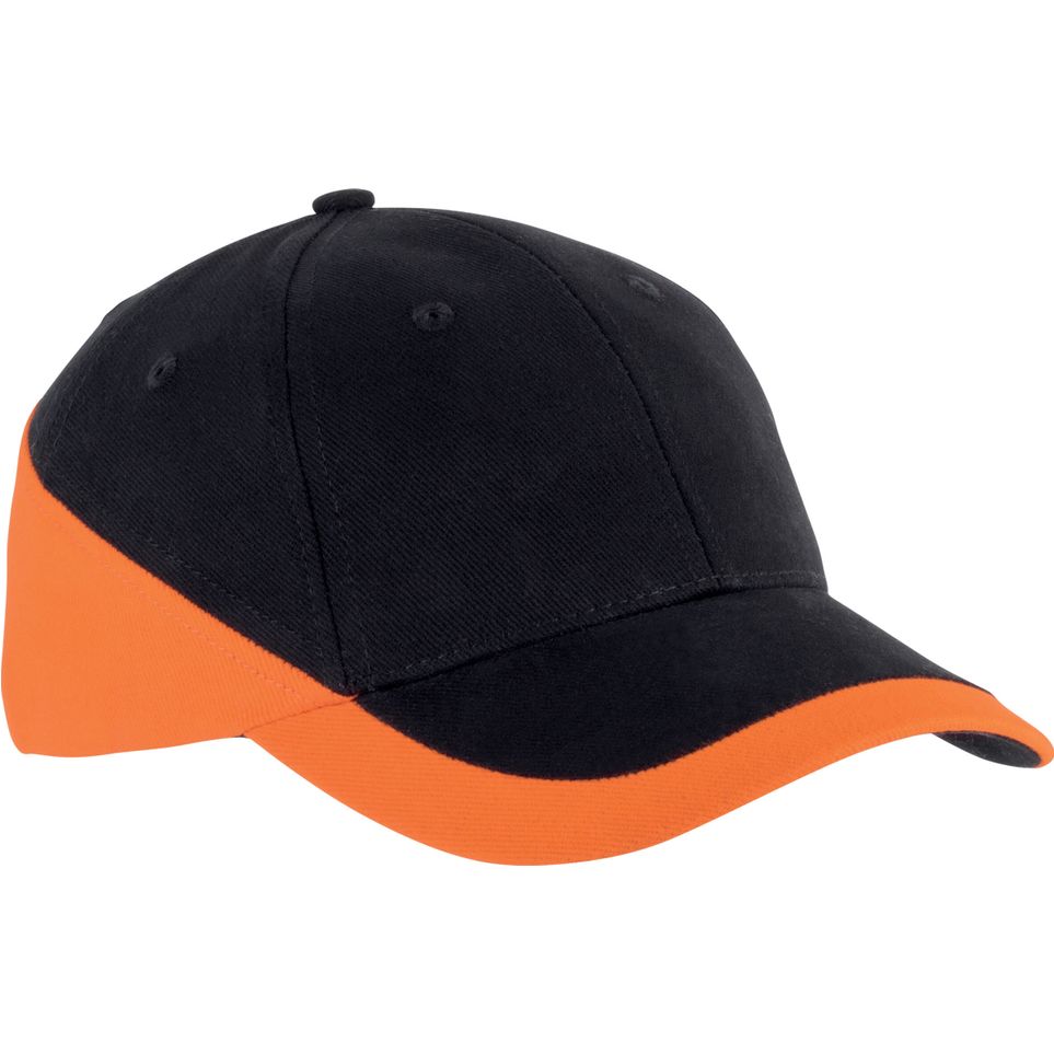 black/orange