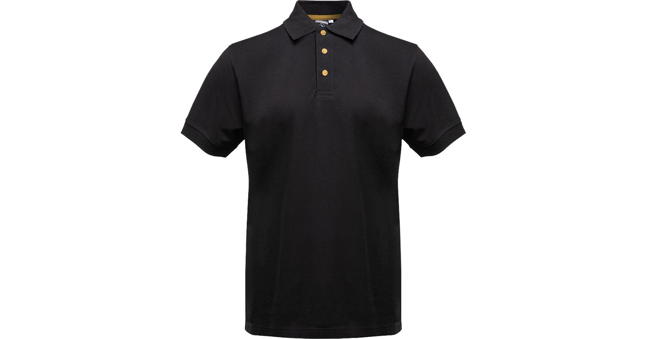 Spirit men Polo de algodón micro piqué BLACK&MATCH bm100 - Black gold