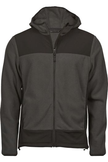 Mountain Hooded Fleece pile 9124 - Asphalt / Black