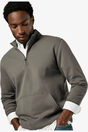 Piqué sweatshirt met rits kk339