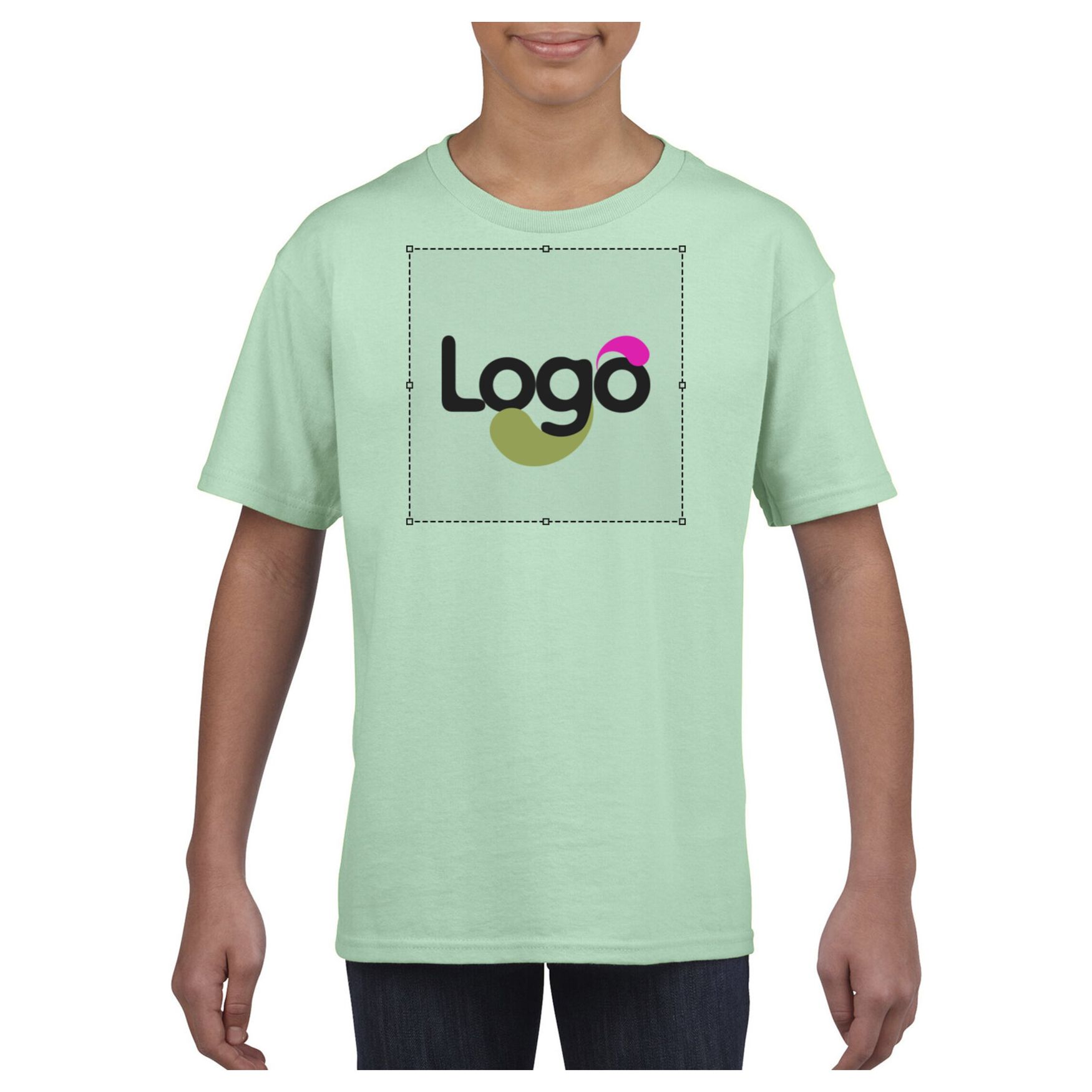 Youth t-shirt softstyle® 64000b personnalisable - Mint green
