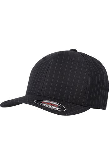 Pinstripe cap Snapback rayures 6195p - Black / White