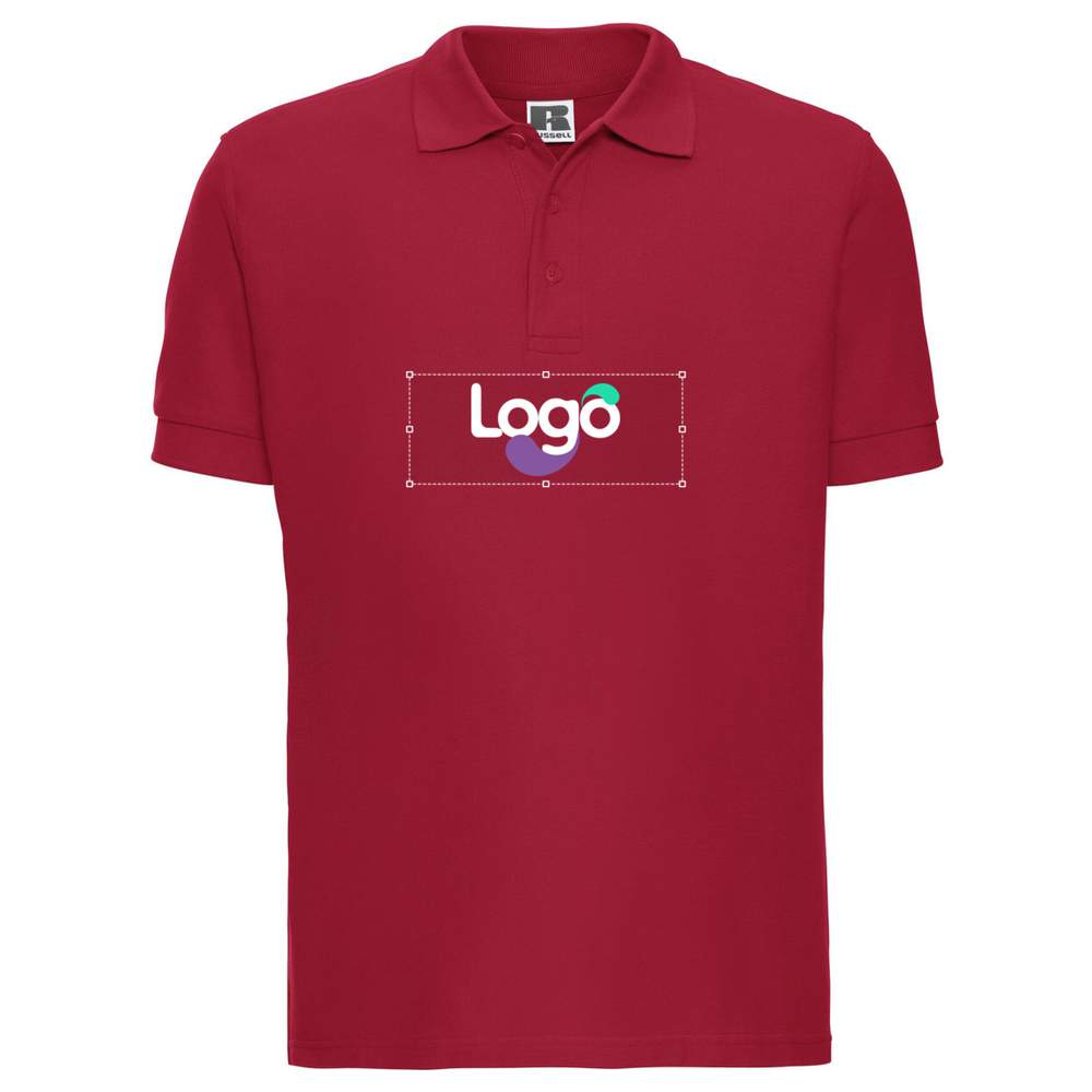Mænds ultimate cotton polo r-577m-0 personalisering - Classic red