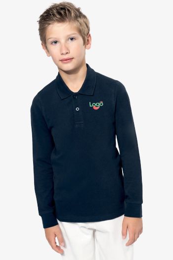 Image produit Polo maniche lunghe bambino k269