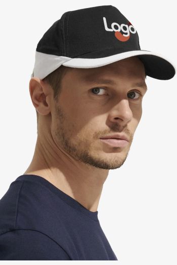 Image produit Cappello Booster in cotone ricamato con visiera