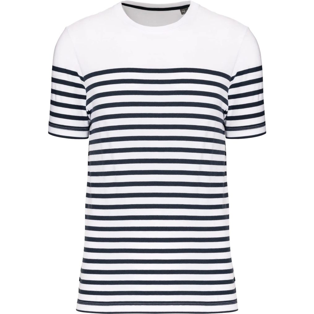 Image produit T-shirt marin col rond bio homme k3033