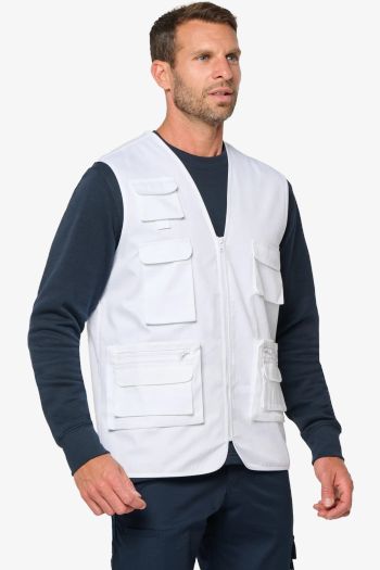 Image produit Chaqueta de poliéster y algodón con múltiples bolsillos forrada wk609