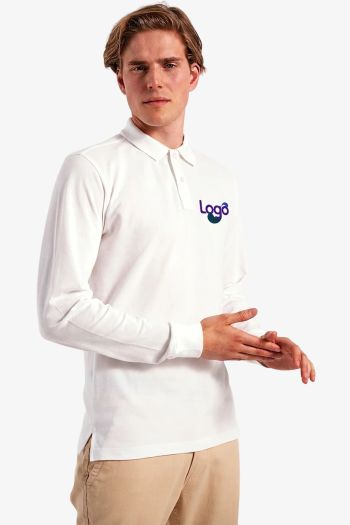 Image produit Polo klassisk skåret med lange ærmer til mænd aq030