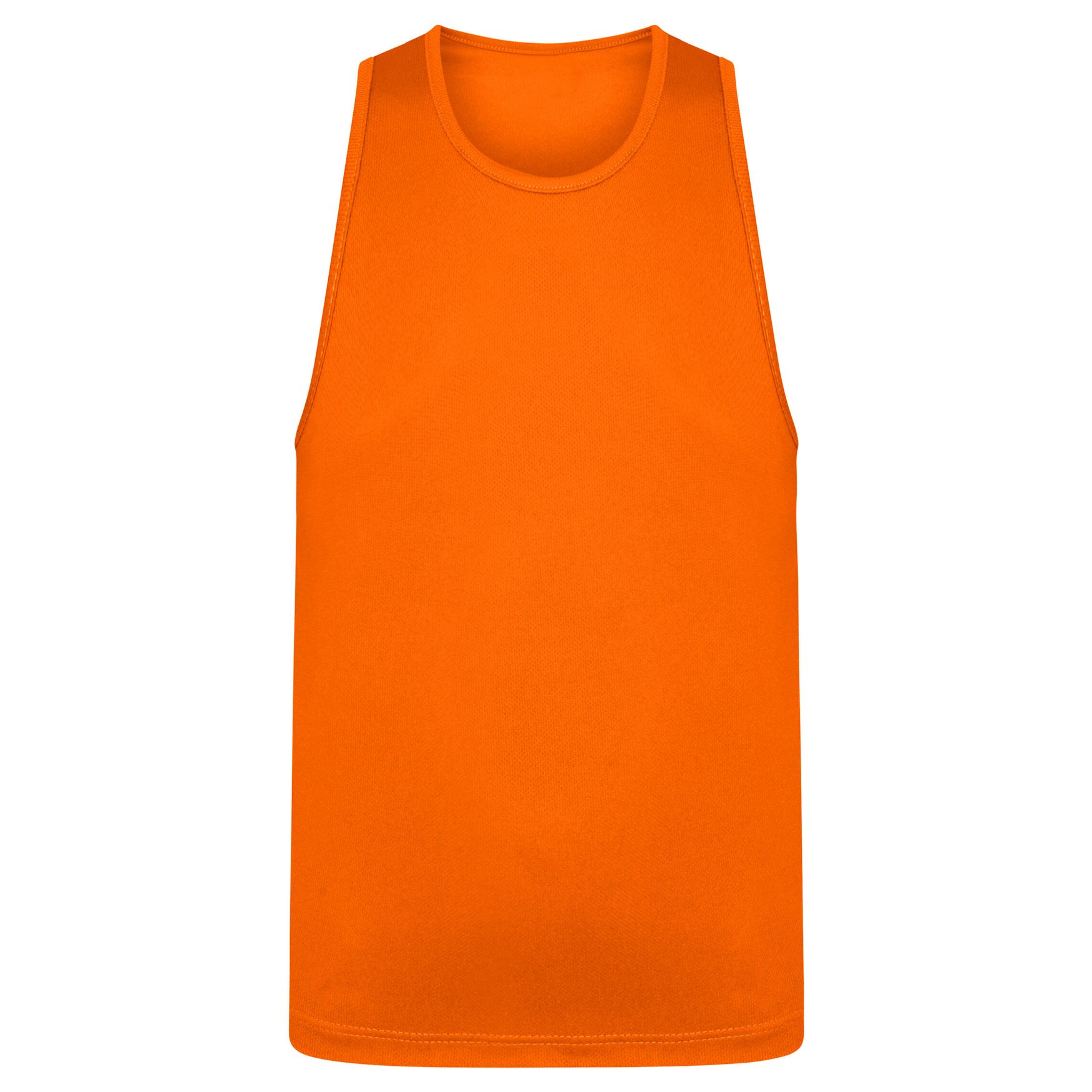 Børn kølig vest Sports trøje polyester jc007j personaliseret - Electric orange