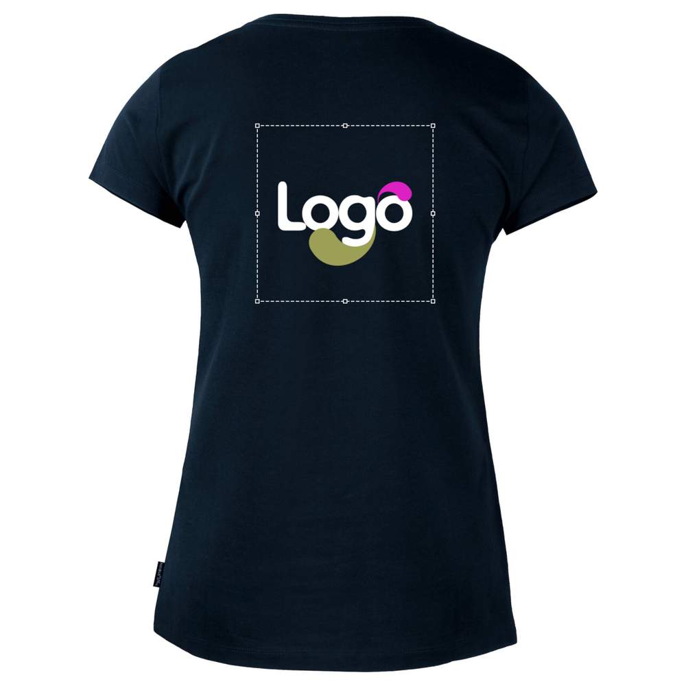 Camiseta de mujer Orlando básica de algodón personalización orla-l - Navy
