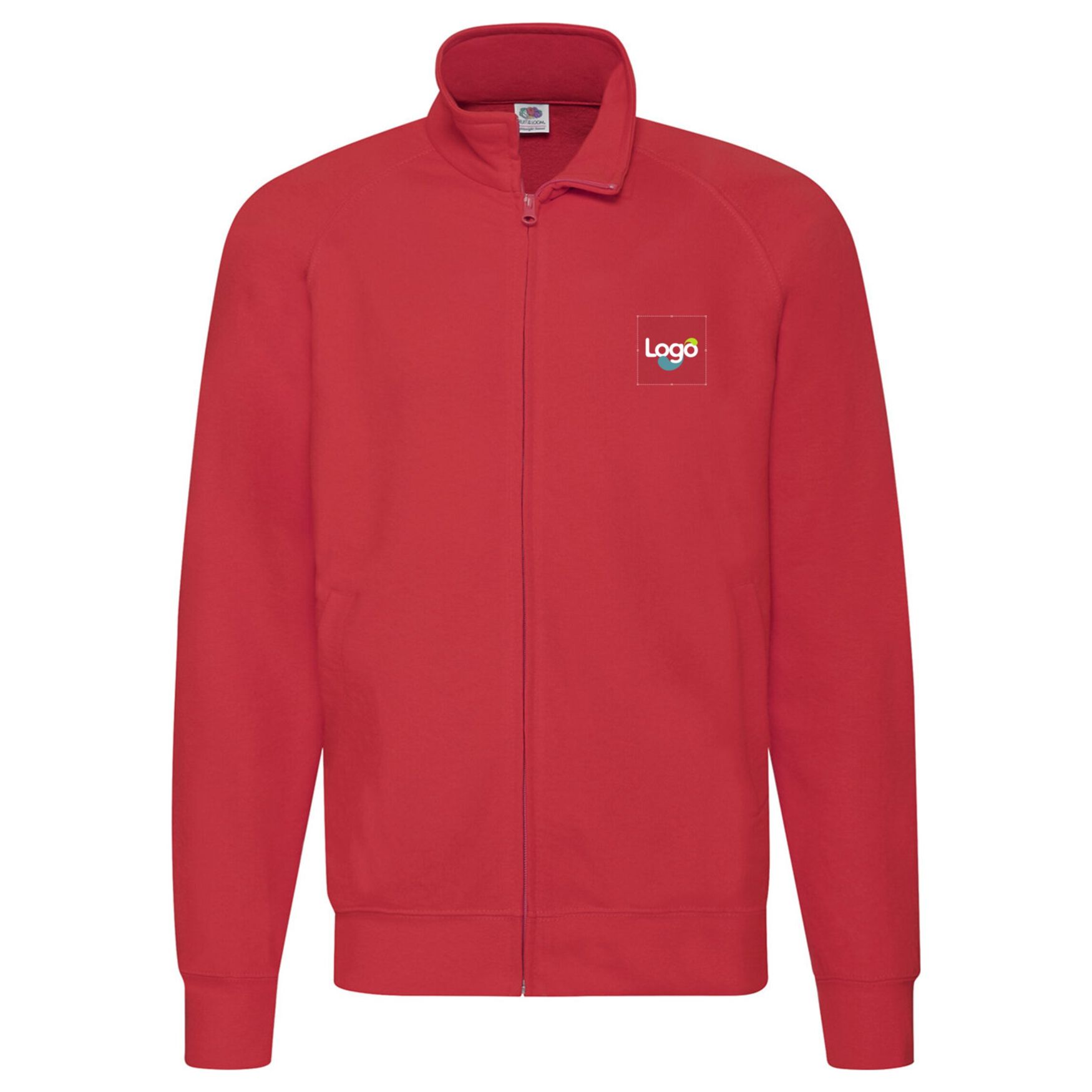 Lightweight sweat jacket 62-160-0 personnalisation - Rouge