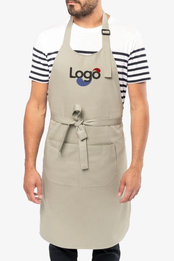 Image produit Avental com bolso em algodão orgânico k8007