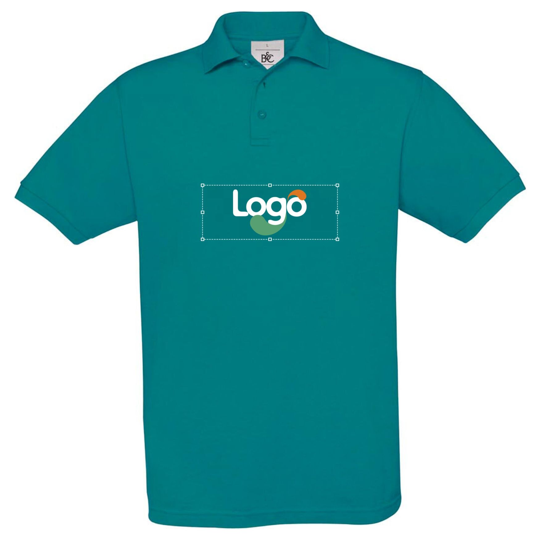 Polo coton boutons pu409 personnalisation - Diva blue