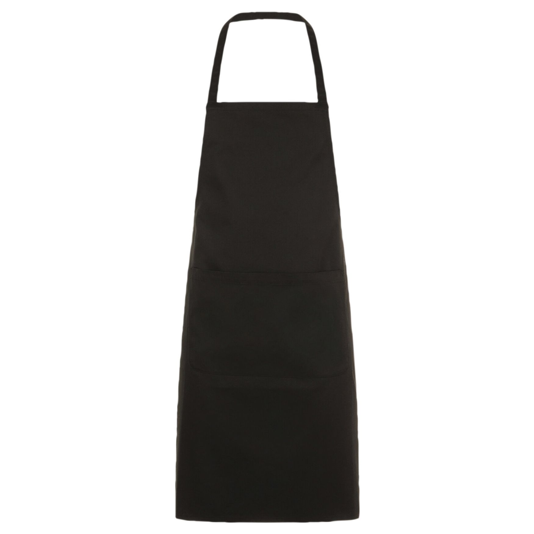 Grembiule lungo con tasca Gramercy 01744 personalizzabile - Noir