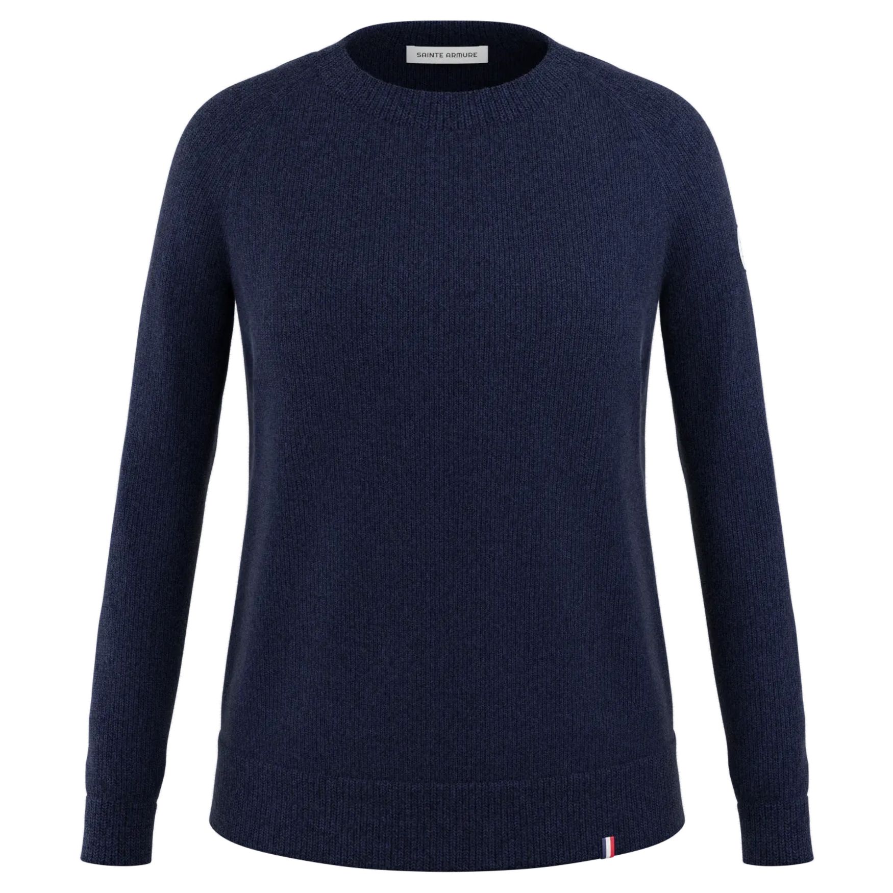 Pull Marie Laine Mérinos 502 - Bleu fonce chiné
