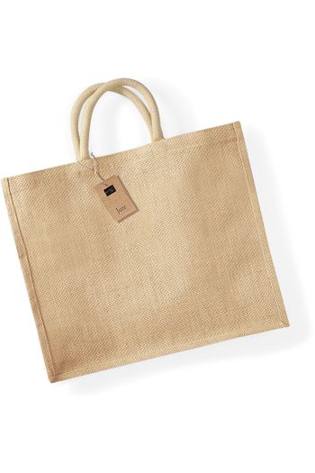 Jute Jumbo Einkaufsbeutel w408 - Natural