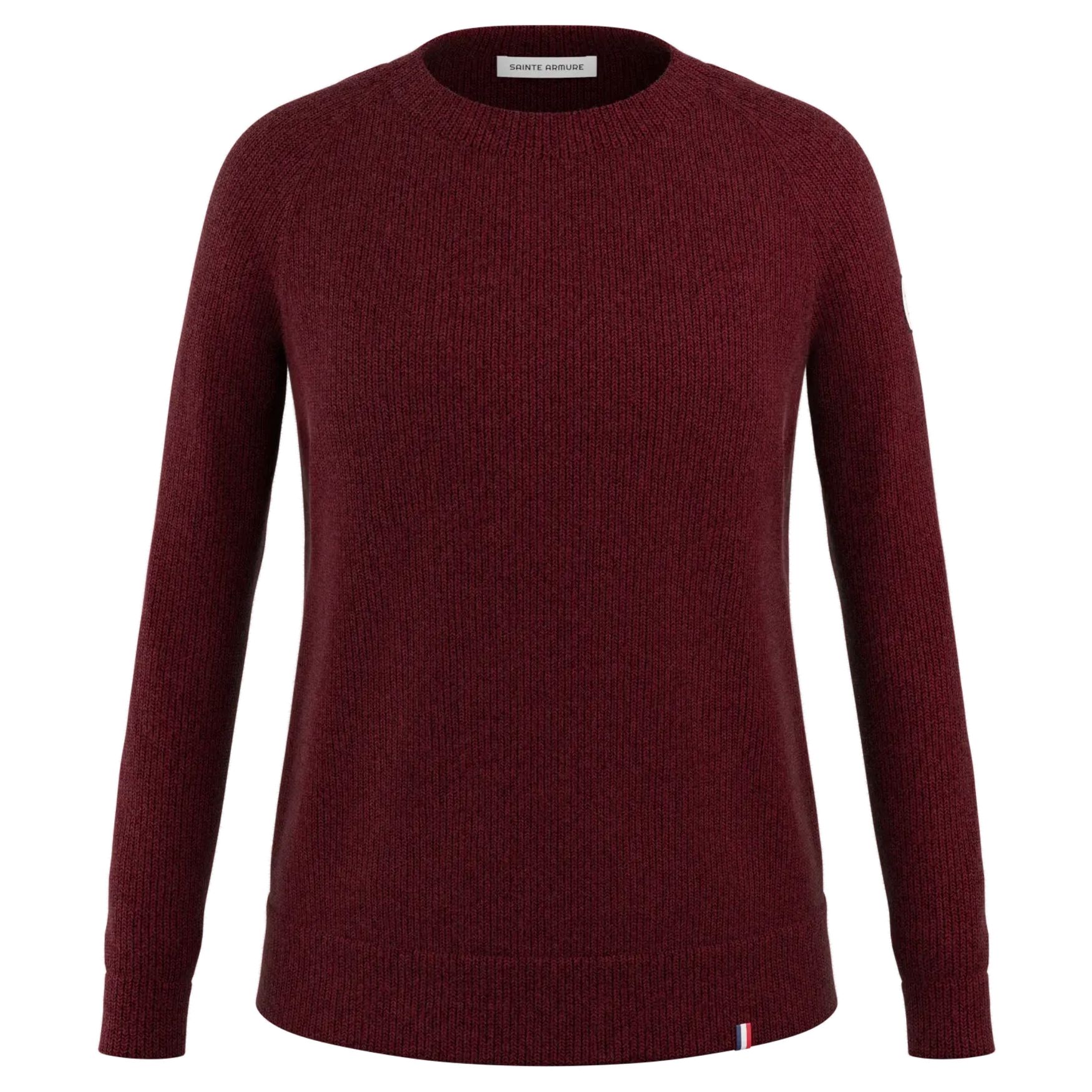 Pull Marie Laine Mérinos 502 - Cerise chiné