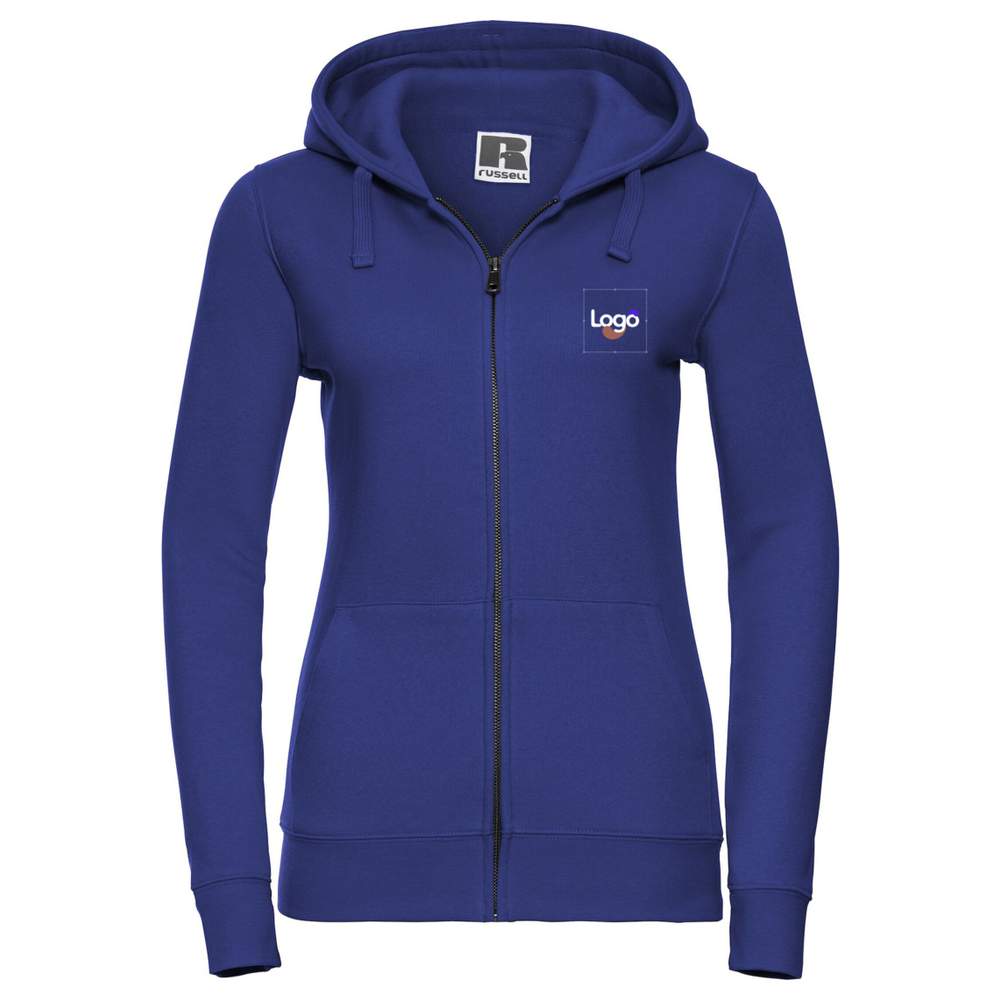 Authentic sweat capuche zippé kobieta RUSSELL personalizowalny r-266f-0 - Bright royal