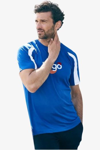 Image produit Camiseta de polo con paneles contrastados respirante jc003