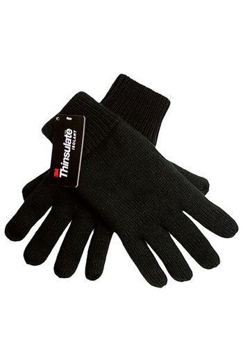Thinsulate gloves Gant d hiver tricoté 1869 - Black