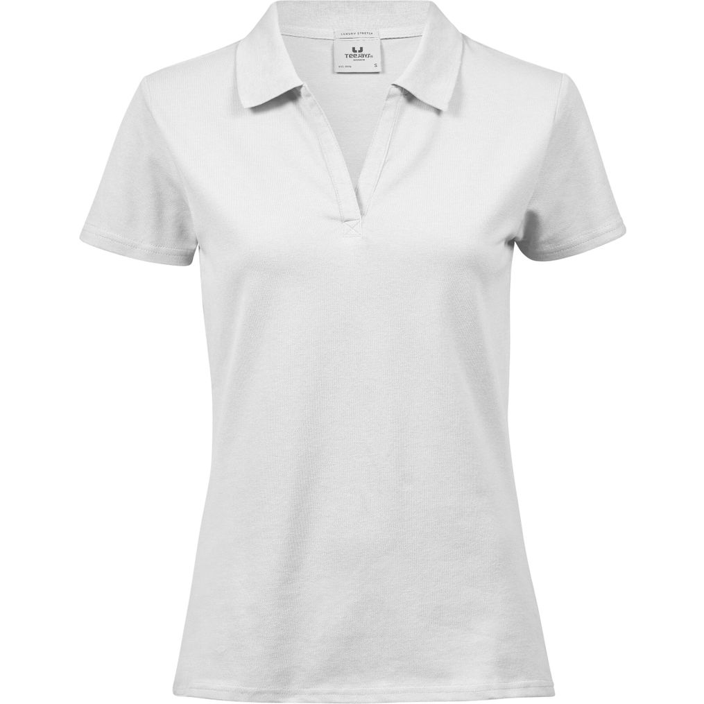 Image produit Women's luxury stretch v-neck polo 1409